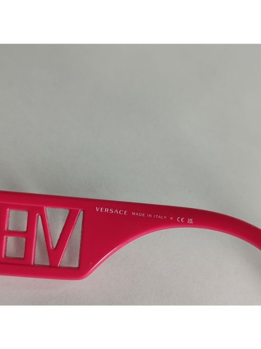 VERSACE VE4430 536787 Fuxia Pink Rectangular Logo Spell Out - Picture 9 of 11